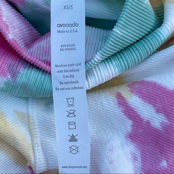 Avocado Leggings Tie Dye Yoga Pants - Picture 4 of 9